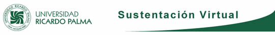 Sustentación Virtual Universidad Ricardo Palma